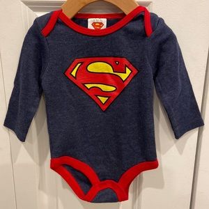 3/$15 Superman Long Sleeved Onesie/Diaper Shirt